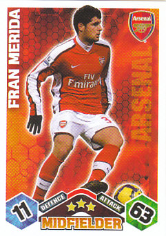 Fran Merida Arsenal 2009/10 Topps Match Attax #EX4
